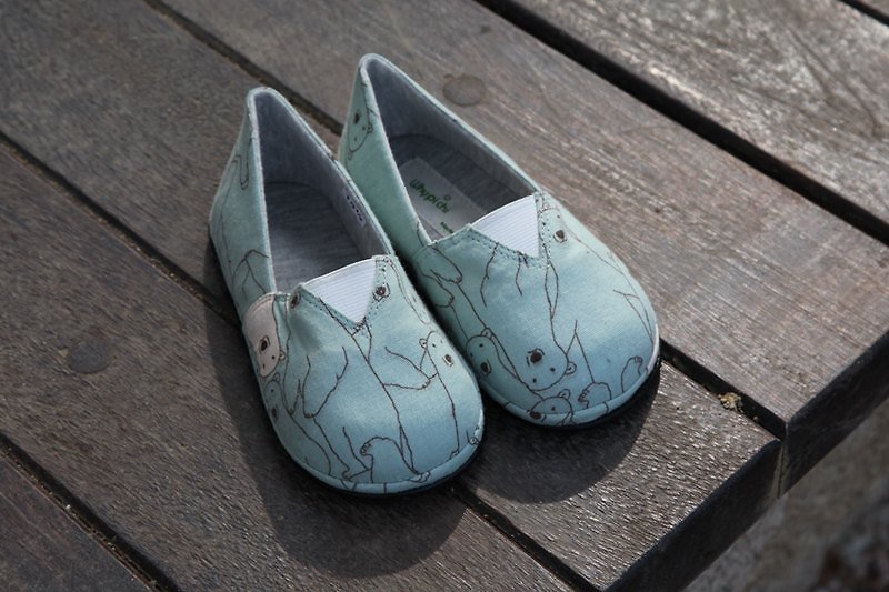 [Whypichi grumpy bears villain shoes handmade shoes] / [Whypichi hand-made for the use of sub-ri boots] - รองเท้าเด็ก - วัสดุอื่นๆ สีน้ำเงิน