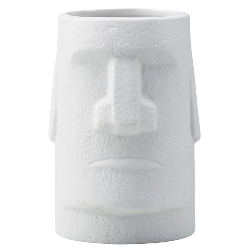 sunart mug-Moai statue - ถ้วย - ดินเผา สีเทา