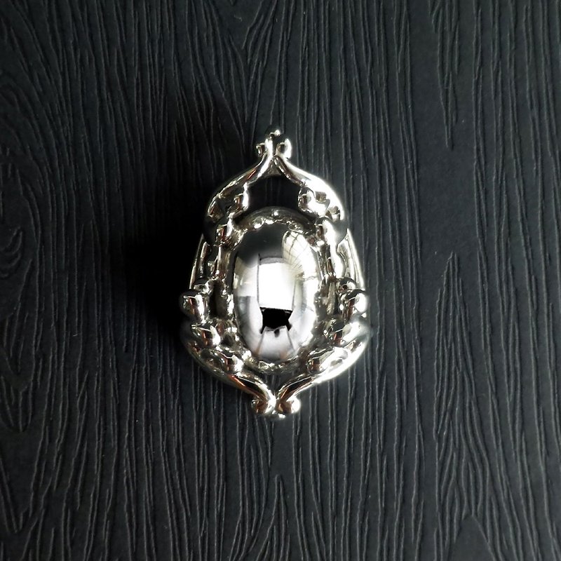 Mirror Mirror | Silver 925 Pendant - Ornament Easter Egg - Necklaces - Sterling Silver Silver