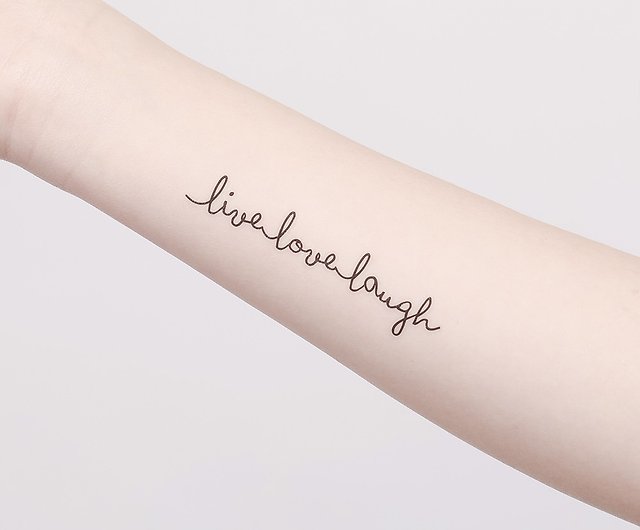 Live laugh and love tattoo finished Fun Fact The real source of Live  Laugh Love is Bessie Anderson Stanleys 1904 poem Success Stanley   By TRINI INK TATTOO STUDIO  Facebook