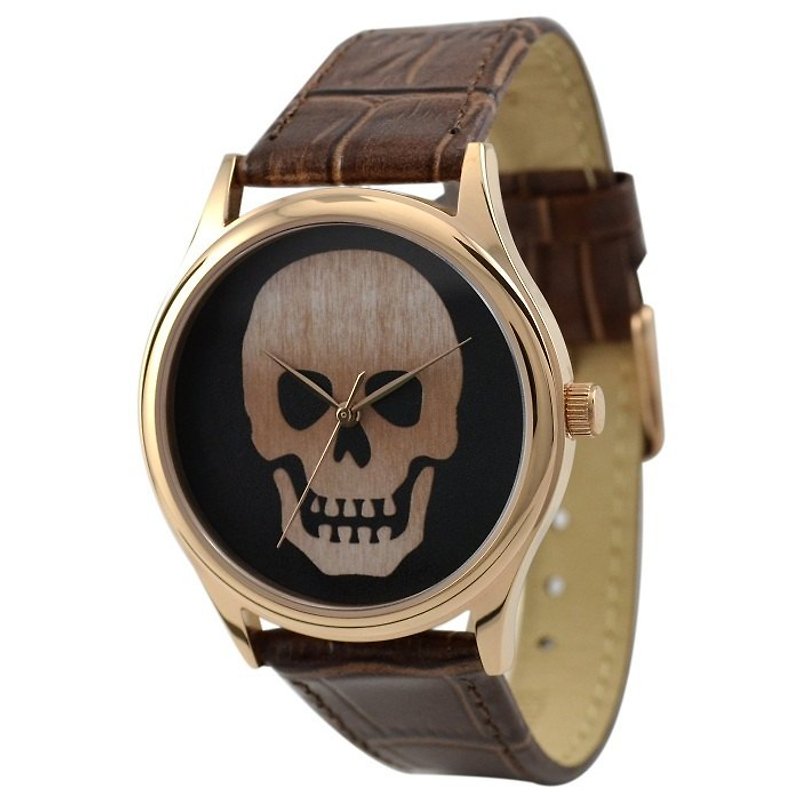 Skull Watch (Rose Gold) - Men's & Unisex Watches - Other Metals Khaki
