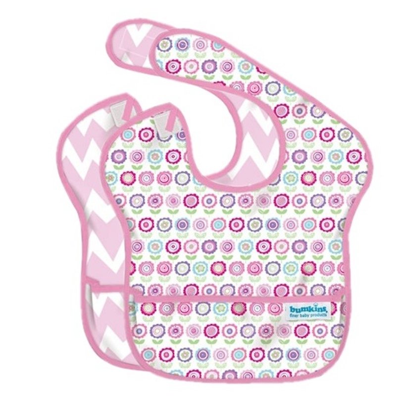 US Bumkins waterproof Wai twists and children - pink paragraph two groups - Bibs - Other Materials 