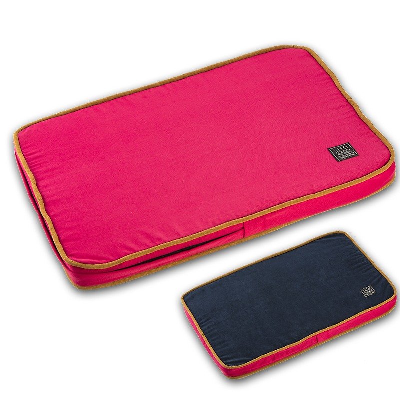 Lifeapp 不易沾毛寵物睡墊S (紅藍)W65 x D45 x H5 cm - 寵物床 - 其他材質 紅色