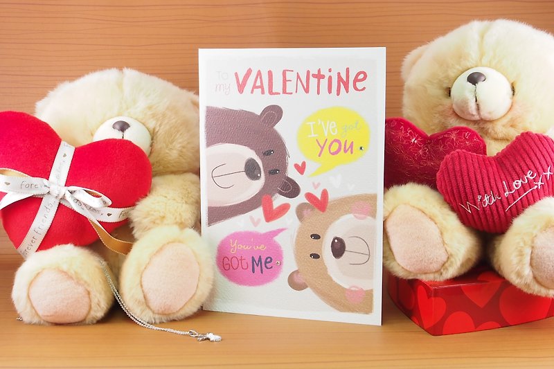 ◤ raging has blessed each other | UK Valentine card love heart love | - การ์ด/โปสการ์ด - กระดาษ สีแดง