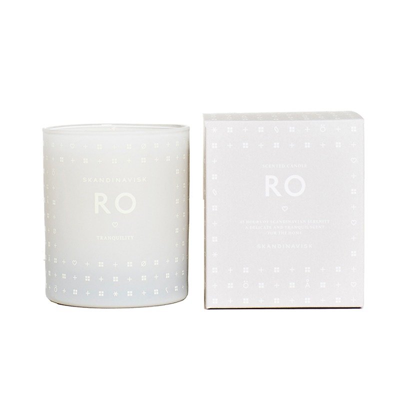 【丹麥 SKANDINAVISK 香氛】RO 寧靜嚮往 香氛蠟燭 - 香氛蠟燭/燭台 - 蠟 白色