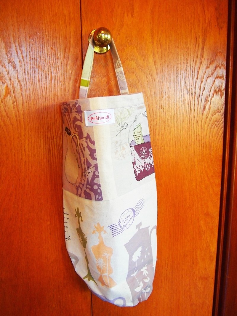 Plastic bag pouch - purple - Other - Cotton & Hemp 
