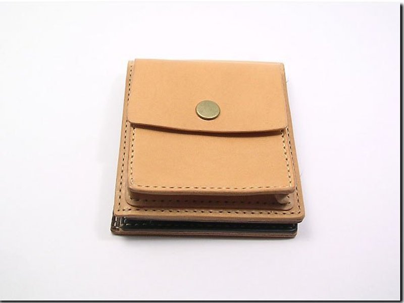 Hand-stitched leather wallet ........ .. (leather short clip) - Wallets - Genuine Leather 