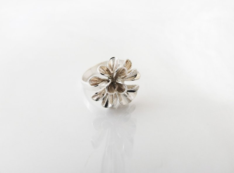 Charlene sterling silver hand-made -*Snow opened the Silver Ring* - แหวนทั่วไป - โลหะ 