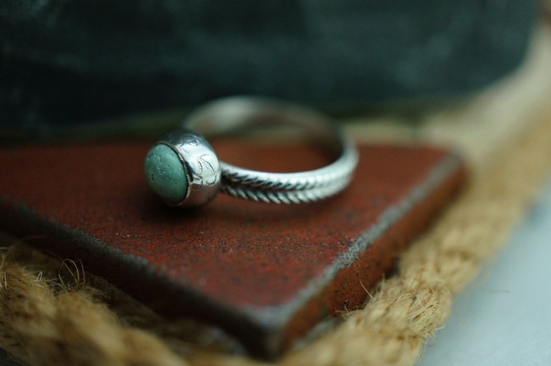 [JanvierMade] ❤ Indian Turquoise (turquoise) Silver Ring Silver Ring l l personalized design ingenuity hand-made - General Rings - Other Metals 