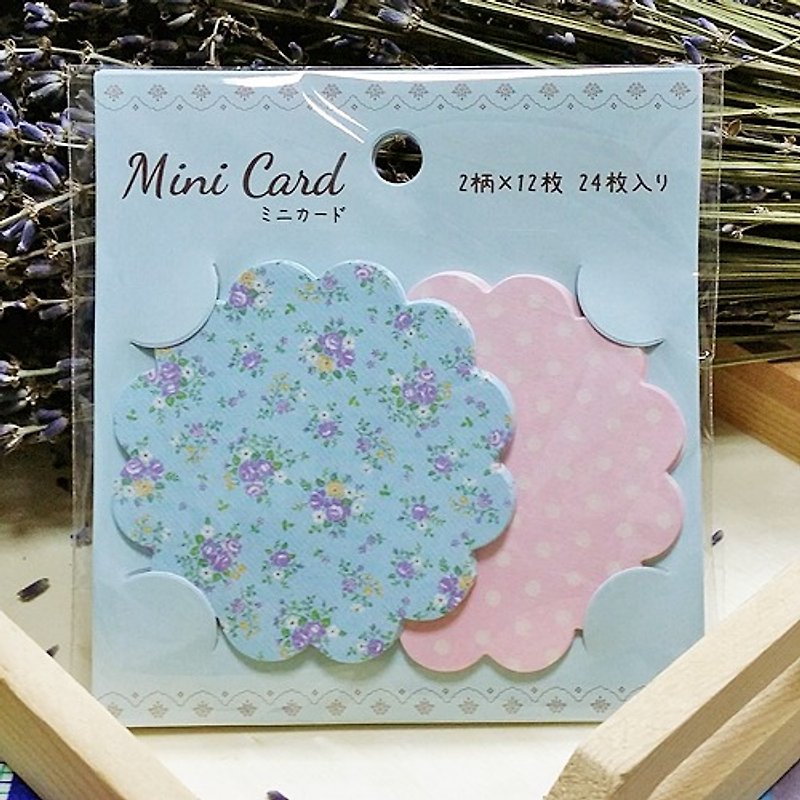 Japan amifa Floral & amp; little mini Card [blue + pink (31751)] - Cards & Postcards - Paper Blue