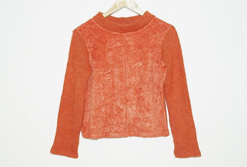 Just pills and orange cat ♫ ~ very plush knit sweater - สเวตเตอร์ผู้หญิง - วัสดุอื่นๆ สีส้ม