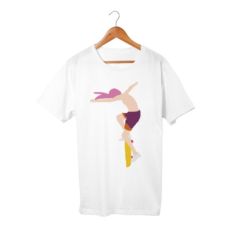 Bunny Boy #2 T-shirt - 帽T/大學T - 棉．麻 白色