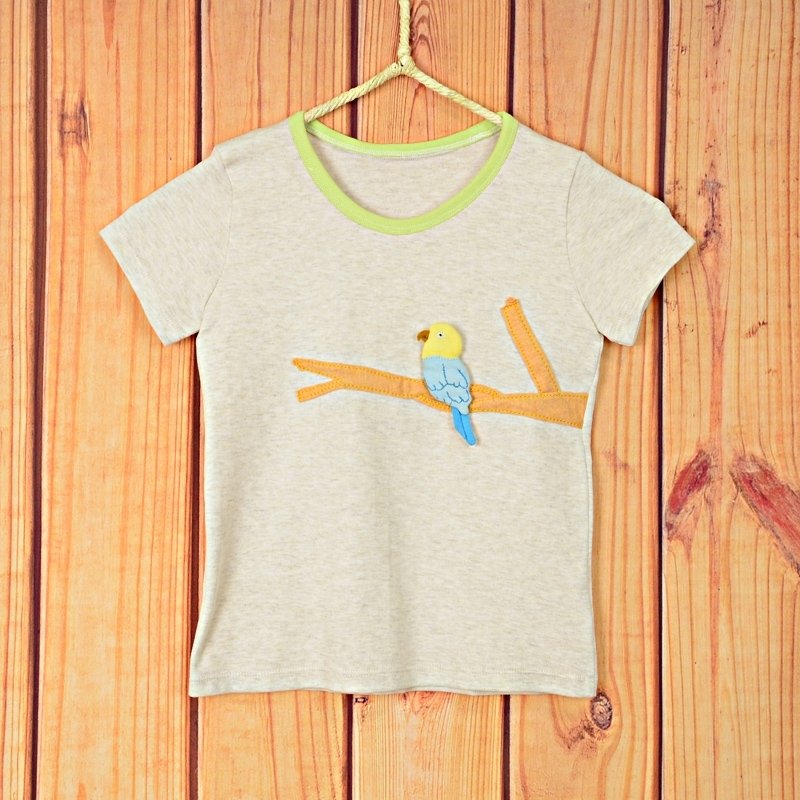 Southeast wind cute parrot warm organic cotton T - อื่นๆ - ผ้าฝ้าย/ผ้าลินิน หลากหลายสี