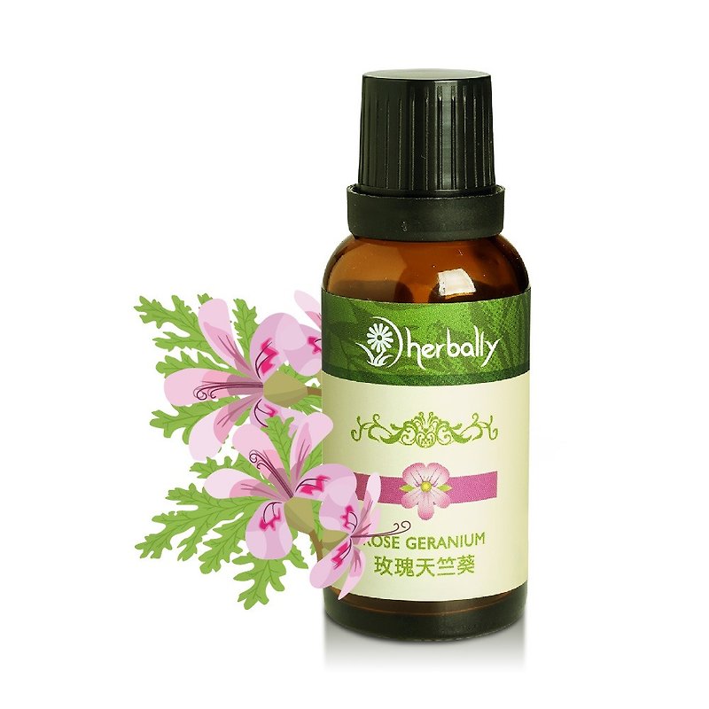 [Herbal True Feelings] Rose Geranium (Single Essential Oil 30ml) (P3971911) - ผลิตภัณฑ์กันยุง - วัสดุอื่นๆ สีเขียว