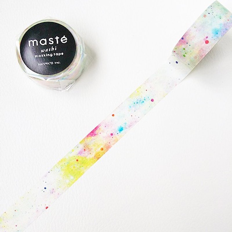 Maste and paper tape Multi City 【Silver White Universe (MST-MKT72-A)】 - Washi Tape - Paper Multicolor