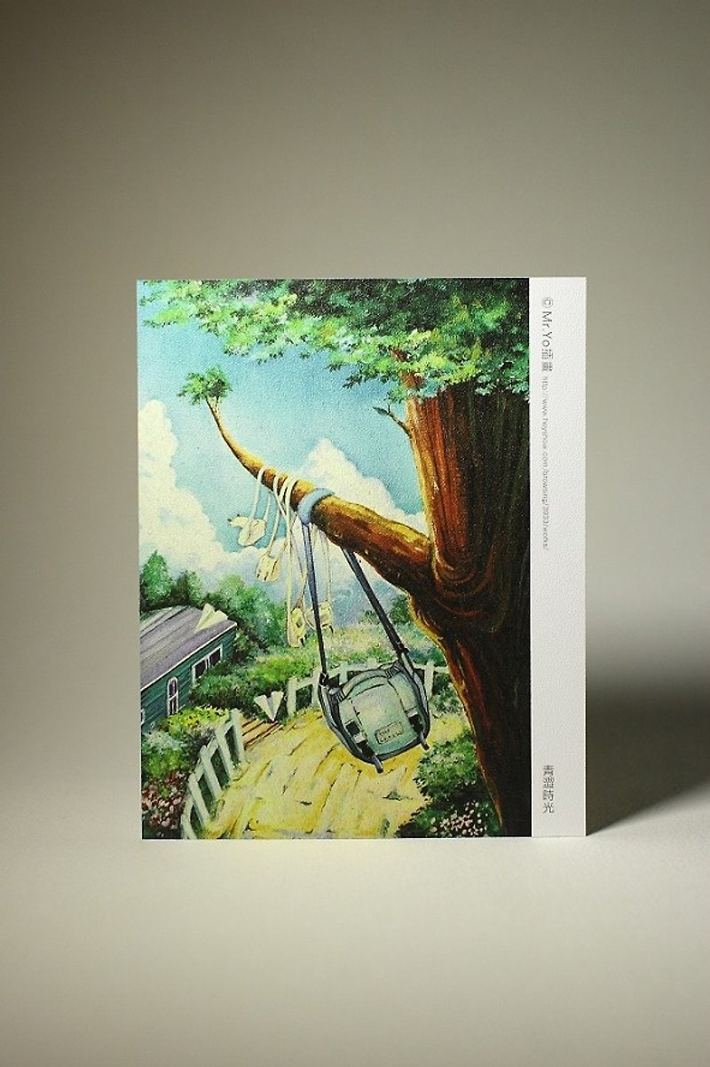 Sentimental Time/Hand-painted Postcard Mr.Yo Illustration - การ์ด/โปสการ์ด - กระดาษ 