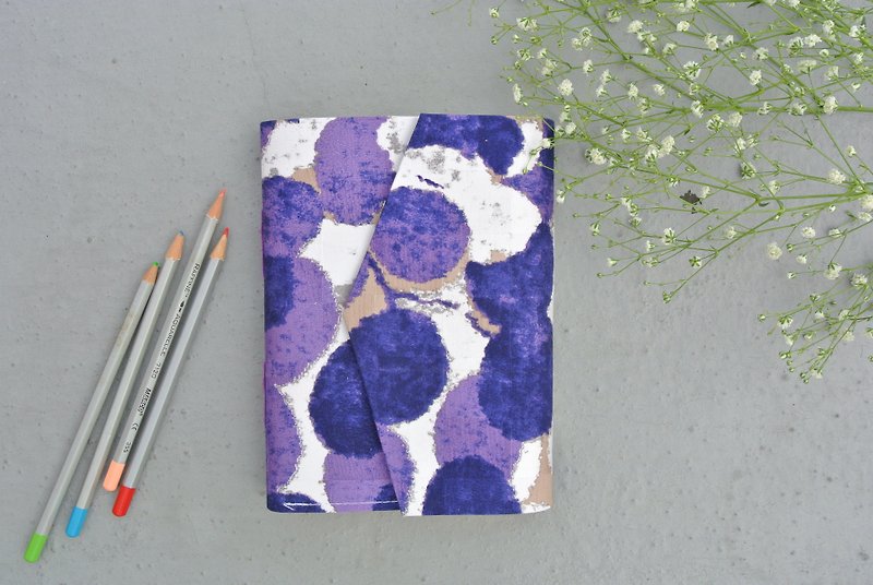 handmade book / purple circle - Notebooks & Journals - Paper Purple