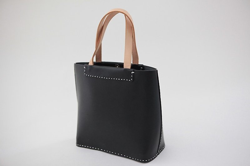 joydivision vintage vegetable-tanned cowhide leather hand-black queen - Handbags & Totes - Genuine Leather Black