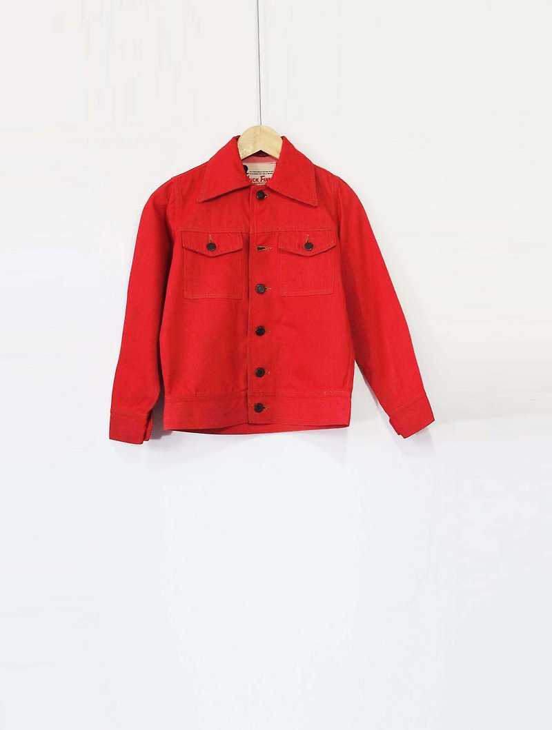 Wahr_ pink orange denim jacket - Women's Casual & Functional Jackets - Other Materials Brown