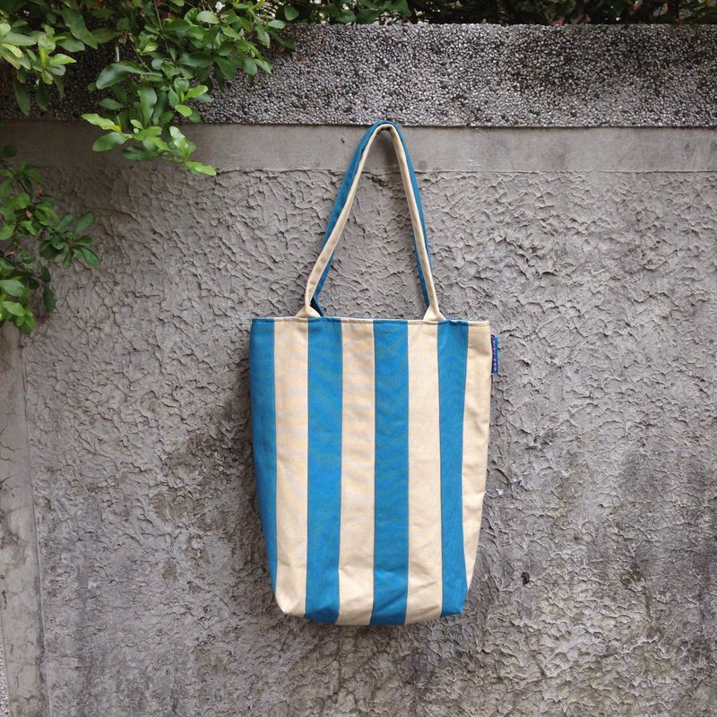 Line line friend - striped shoulder bag (m blue) - กระเป๋าแมสเซนเจอร์ - วัสดุอื่นๆ หลากหลายสี