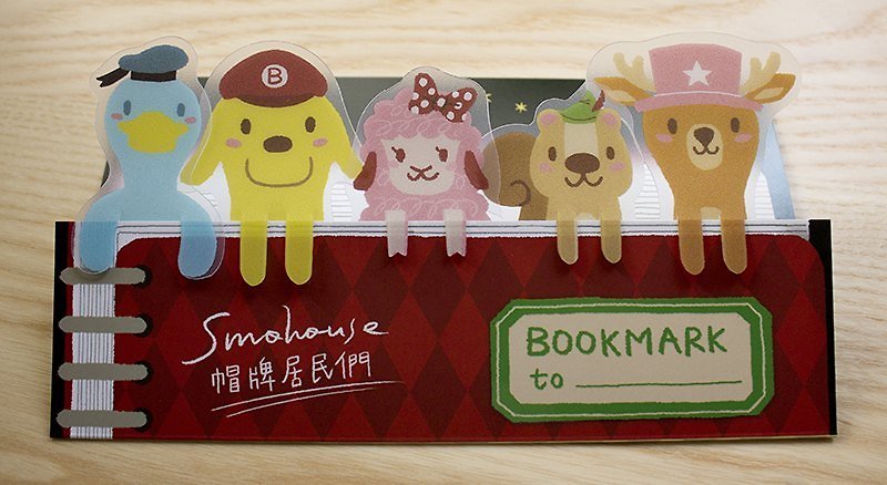 Bookmark set - Smotowners with costume hats - ที่คั่นหนังสือ - พลาสติก 