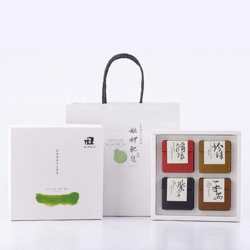 【Monga Soap】Four Seasons Gift Box-Cycle Soap/Pearl Soap/Commercial Soap/Ping An Soap - สบู่ - วัสดุอื่นๆ สีนำ้ตาล