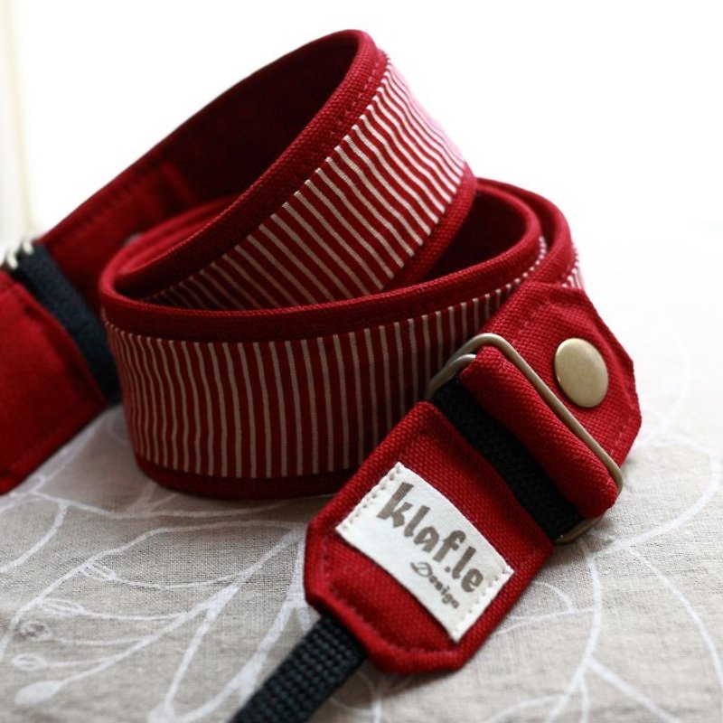 [Kelefle] Detachable hand-made custom camera strap/color bako-red-suitable for monocular/micro monocular - Cameras - Other Materials 