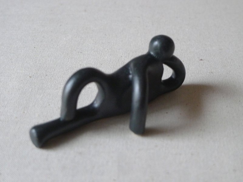 Sloth chopstick rest (C-type / black) - 餐具/刀叉湯匙 - 其他材質 黑色