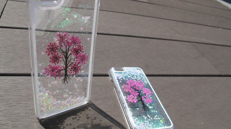 ［AHM·液體流動手作櫻花押花機殻Iphone 6］ - 其他 - 其他材質 