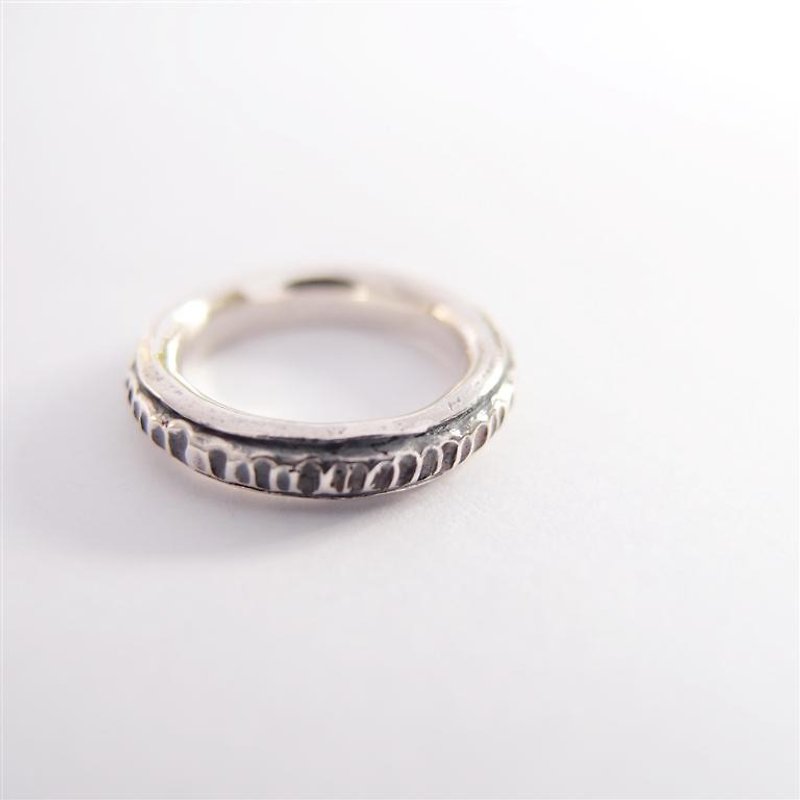 Sterling Silver Ring D section (single price) - แหวนทั่วไป - โลหะ 