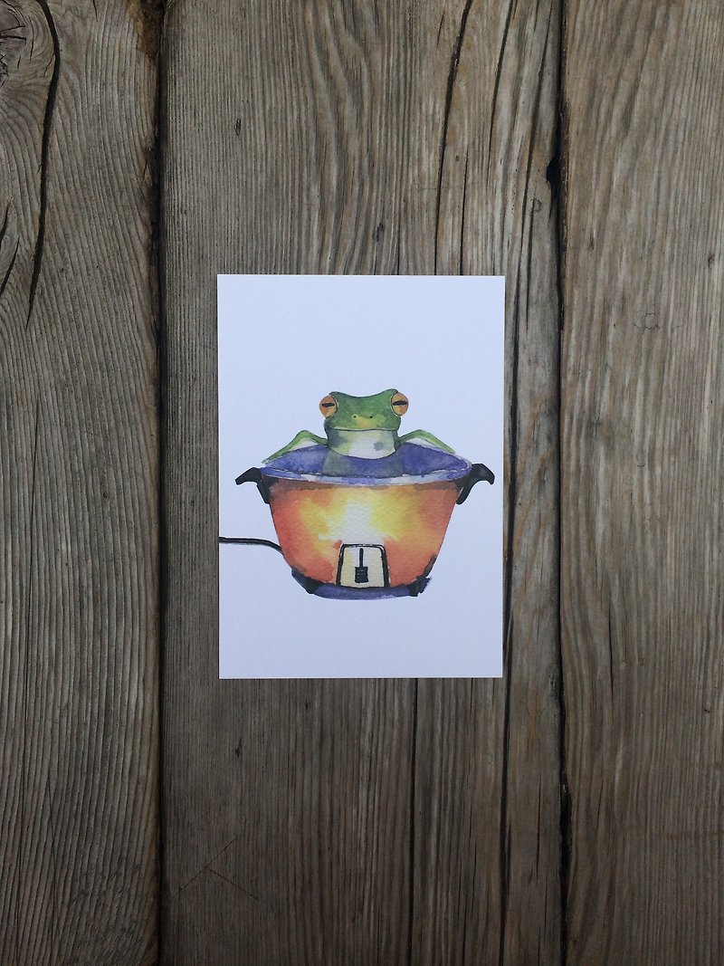 Animal boiled frog postcard effect - การ์ด/โปสการ์ด - กระดาษ หลากหลายสี
