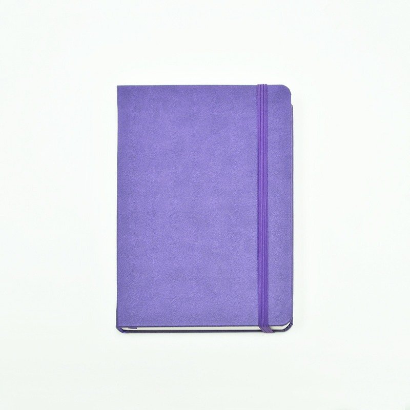 皮革筆記本 A5 客制化 免費烙印服務 獨特心意禮物 Bellagenda - 筆記本/手帳 - 真皮 紫色