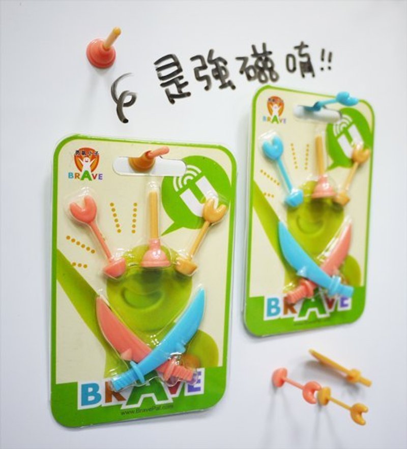 【Brave Pal Accessories】Toilet plunger/Arrow magnets - แม็กเน็ต - พลาสติก หลากหลายสี