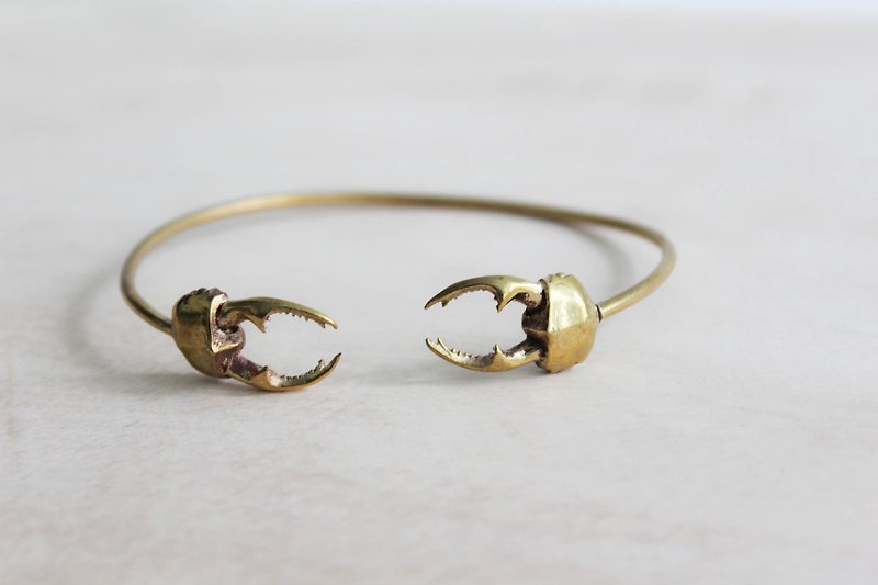甲蟲黃銅手環 - 手鍊/手鐲 - 其他材質 金色