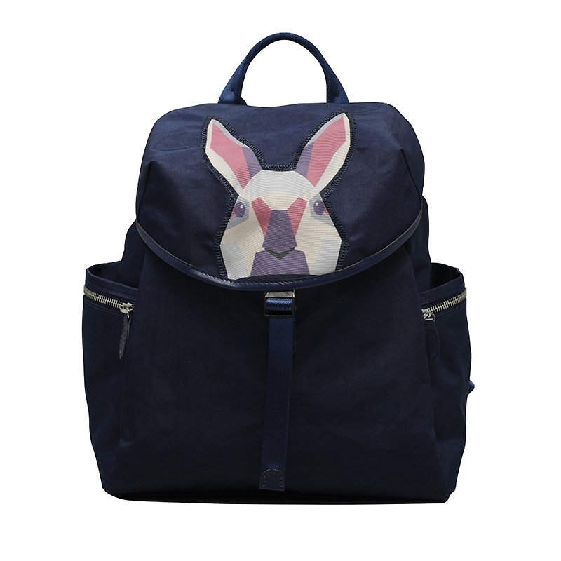 Diamond Rabbit Diamond Rabbit_Lightweight Nylon Flip Backpack (5 colors in total) - Backpacks - Nylon Multicolor