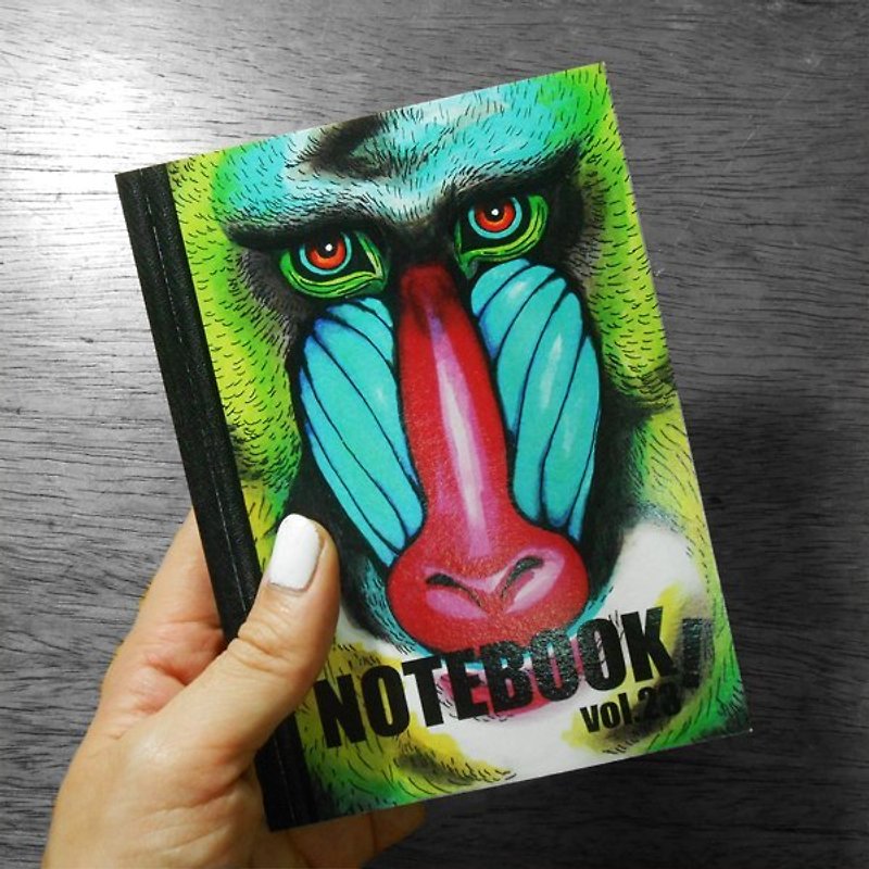 Baboon color notes - Notebooks & Journals - Paper Green