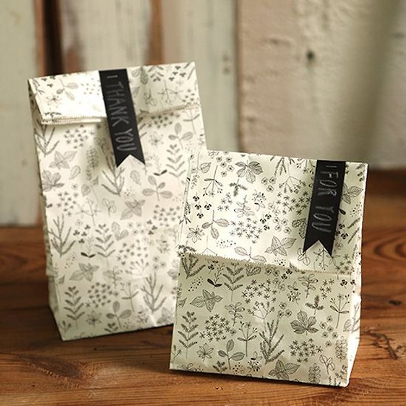 Dailylike Nordic elegant white gift bag group (10 into) -01 veins, E2D84904 - วัสดุห่อของขวัญ - กระดาษ ขาว