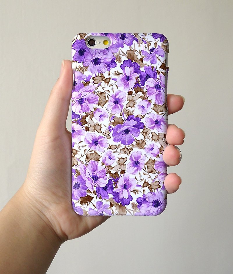 purple rose pattern 10 3D Full Wrap Phone Case, available for  iPhone 7, iPhone 7 Plus, iPhone 6s, iPhone 6s Plus, iPhone 5/5s, iPhone 5c, iPhone 4/4s, Samsung Galaxy S7, S7 Edge, S6 Edge Plus, S6, S6 Edge, S5 S4 S3  Samsung Galaxy Note 5, Note 4, Note 3,  - Other - Plastic 
