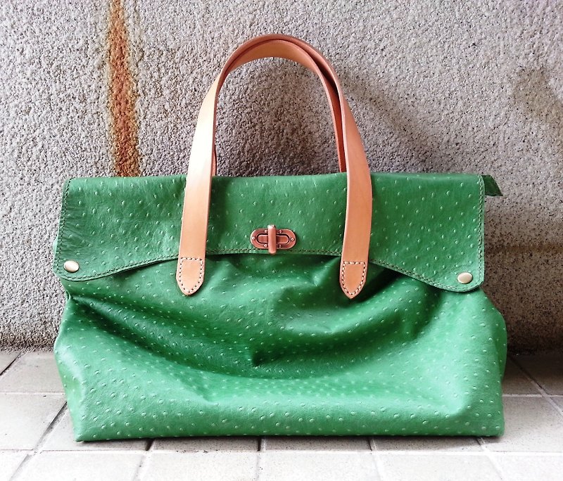Large embossed leather bag (sold, please private news) - Handbags & Totes - Genuine Leather 