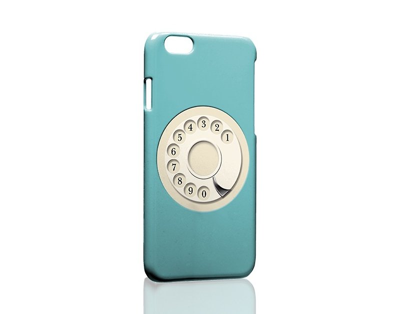 天藍色電話盤 iPhone X 8 7 6s Plus 5s 三星 S7 S8 S9 手機殼 - 手機殼/手機套 - 塑膠 藍色