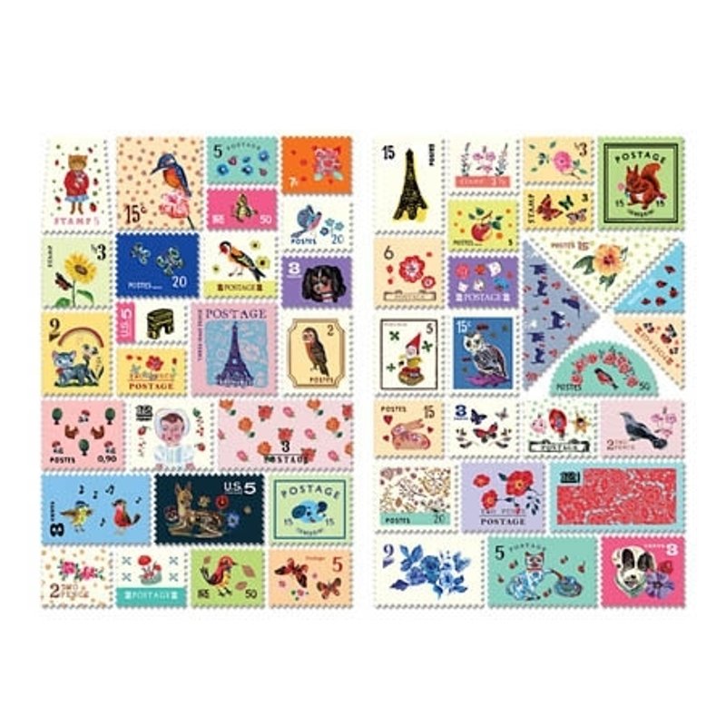 Dessin x 7321 Design- mini stamp sticker set V3-Nathalie Lete, 7321-01927 - Stickers - Paper Multicolor