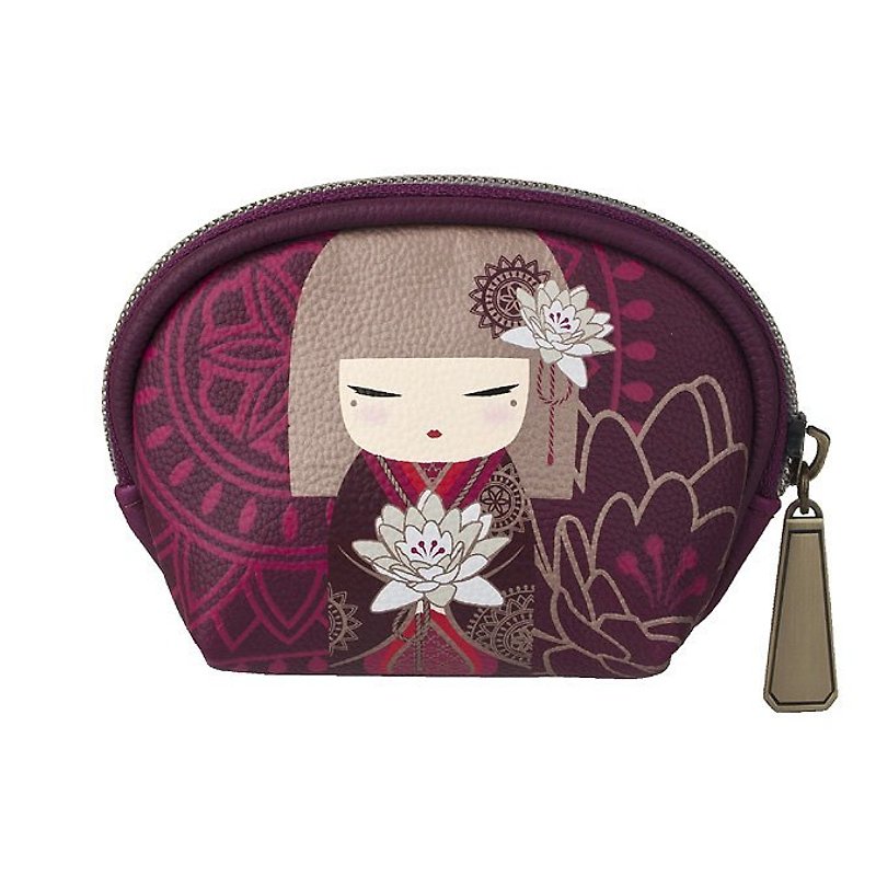 Kimmidoll and Fu doll coin purse Satoko - กระเป๋าใส่เหรียญ - วัสดุอื่นๆ สีม่วง