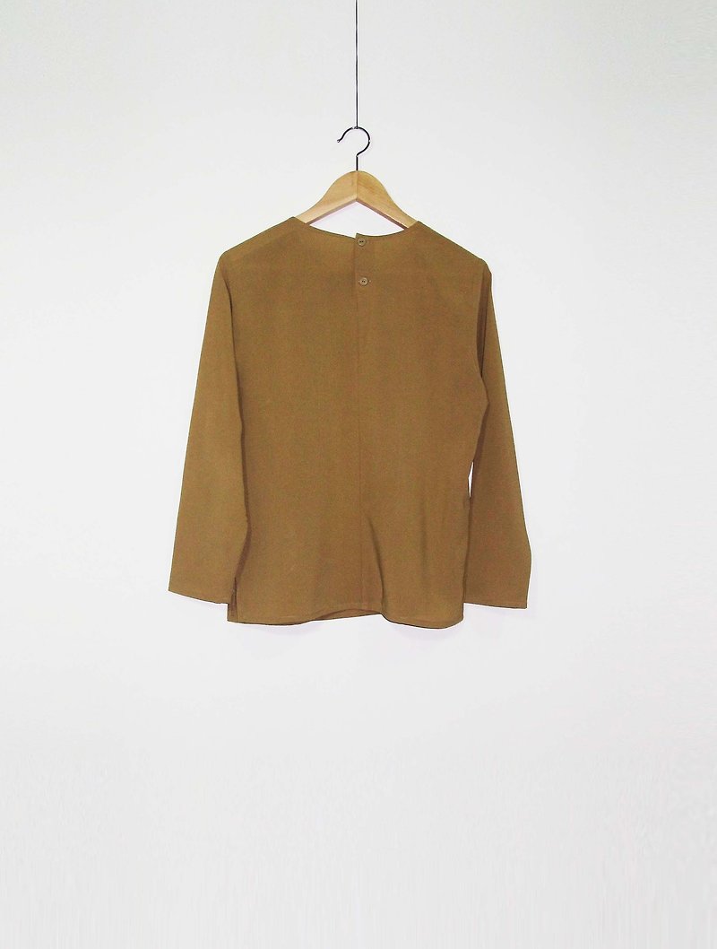 Wahr_ yellowish brown shirt - Women's Tops - Other Materials Gold