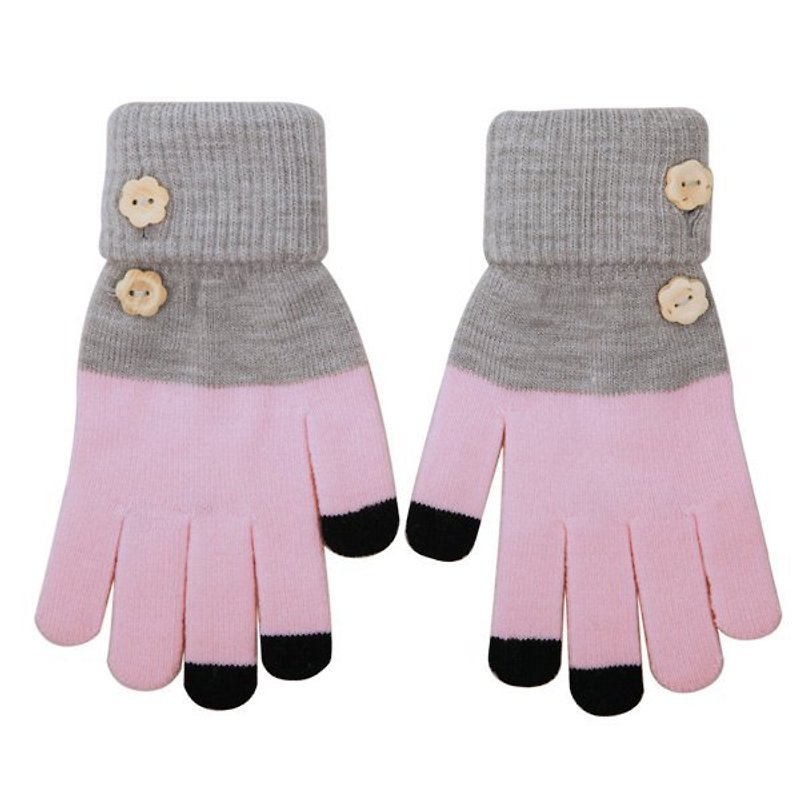 Touch Gloves -2WAY paragraph - Other - Other Materials Pink