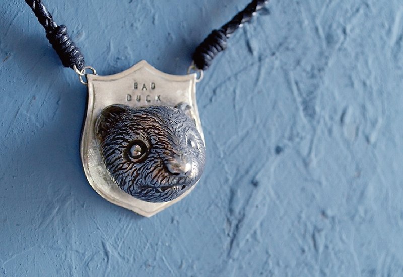 ▽- Ferret Necklace -▽ 925 silver - สร้อยคอ - โลหะ สีน้ำเงิน