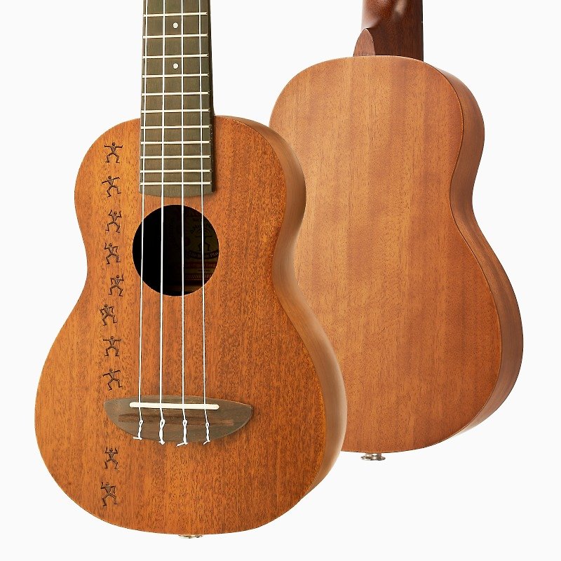 Papa I Long Neck E｜Soprano-Electric｜Solid Mahogany Top｜aNueNue Ukulele - Guitars & Music Instruments - Other Materials Brown