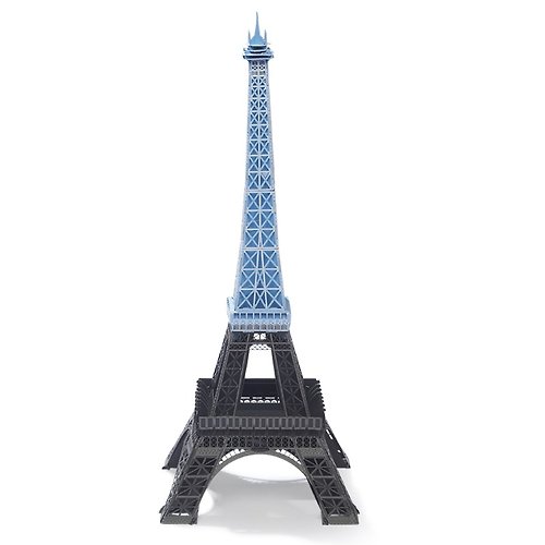 努果．Frutti di Nuli Papero紙風景 DIY迷你模型-艾菲爾鐵塔(藍)/Eiffel Tower(Blue)