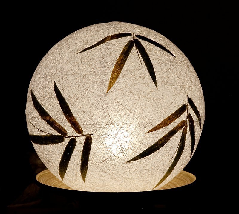 [Diameter 25CM] Hand-woven ball lampshade - โคมไฟ - วัสดุอื่นๆ สีน้ำเงิน