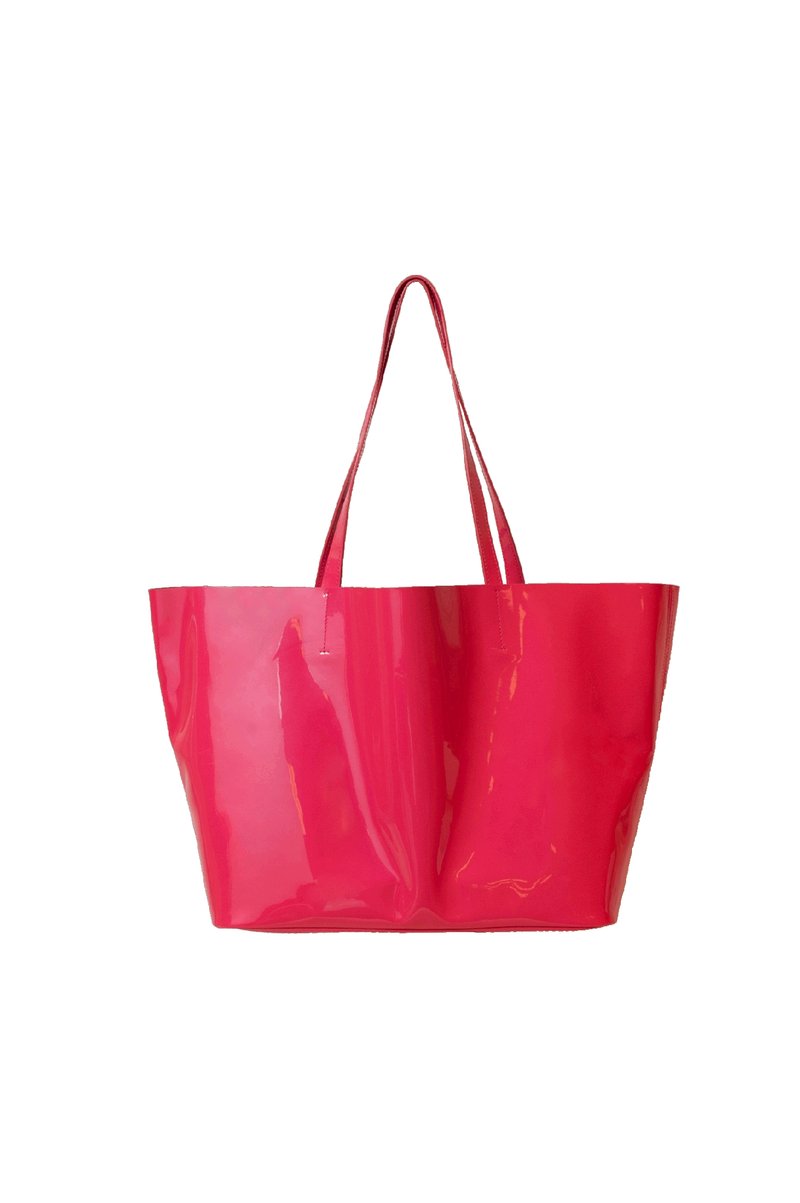 COSMOPOLITAN lightweight soft leather bag - pink - กระเป๋าแมสเซนเจอร์ - หนังแท้ สีแดง