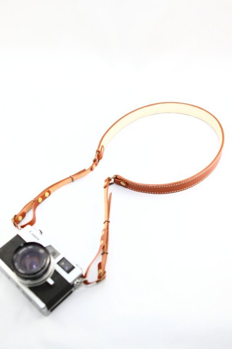 The Simple Life - CAMERA STRAP - ID & Badge Holders - Genuine Leather Multicolor